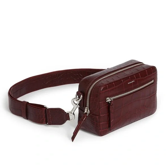 Allsaints Bumbag Crocodile Embossed Crossbody Bag - Picture 3 of 4